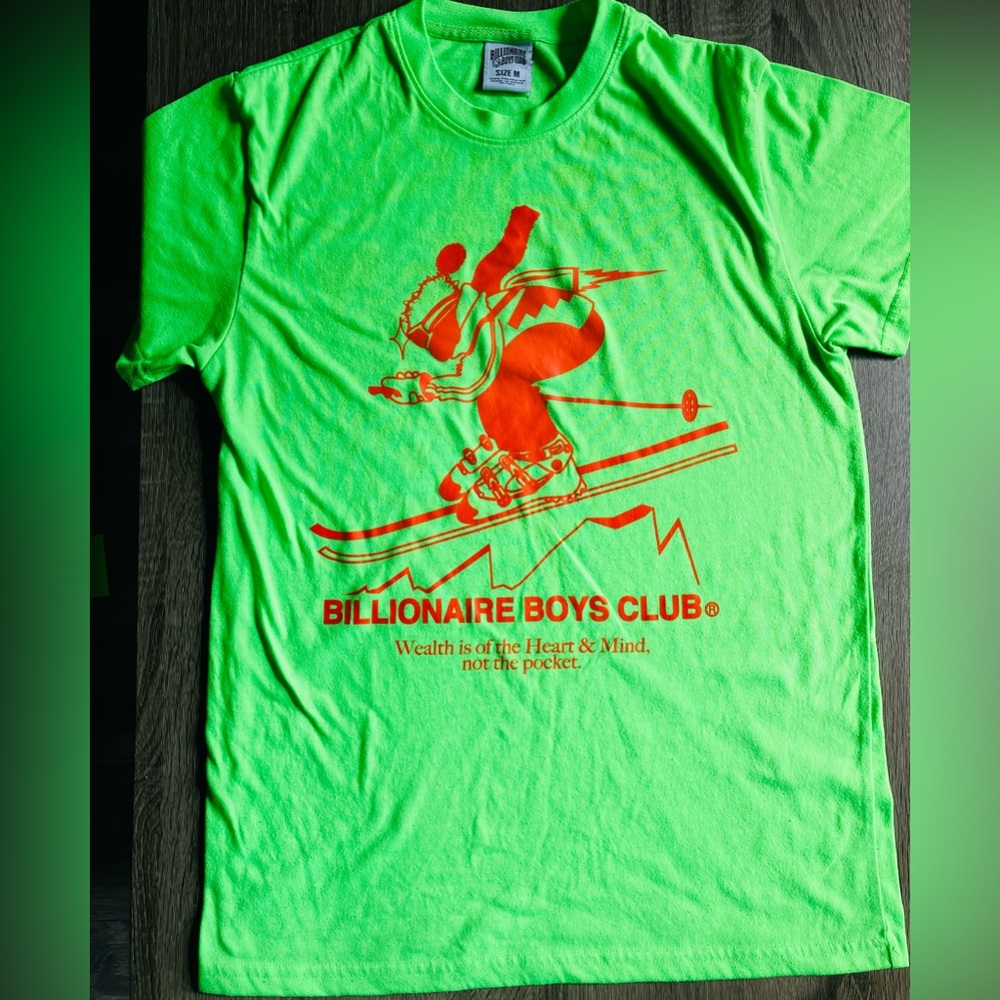 BBC 100% polyester green tee